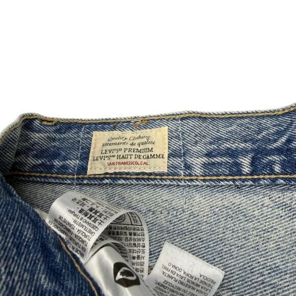 LEVI'S Premium 501 High Rise Straight Jean In Morning Joyride Size 26 - Picture 3 of 11